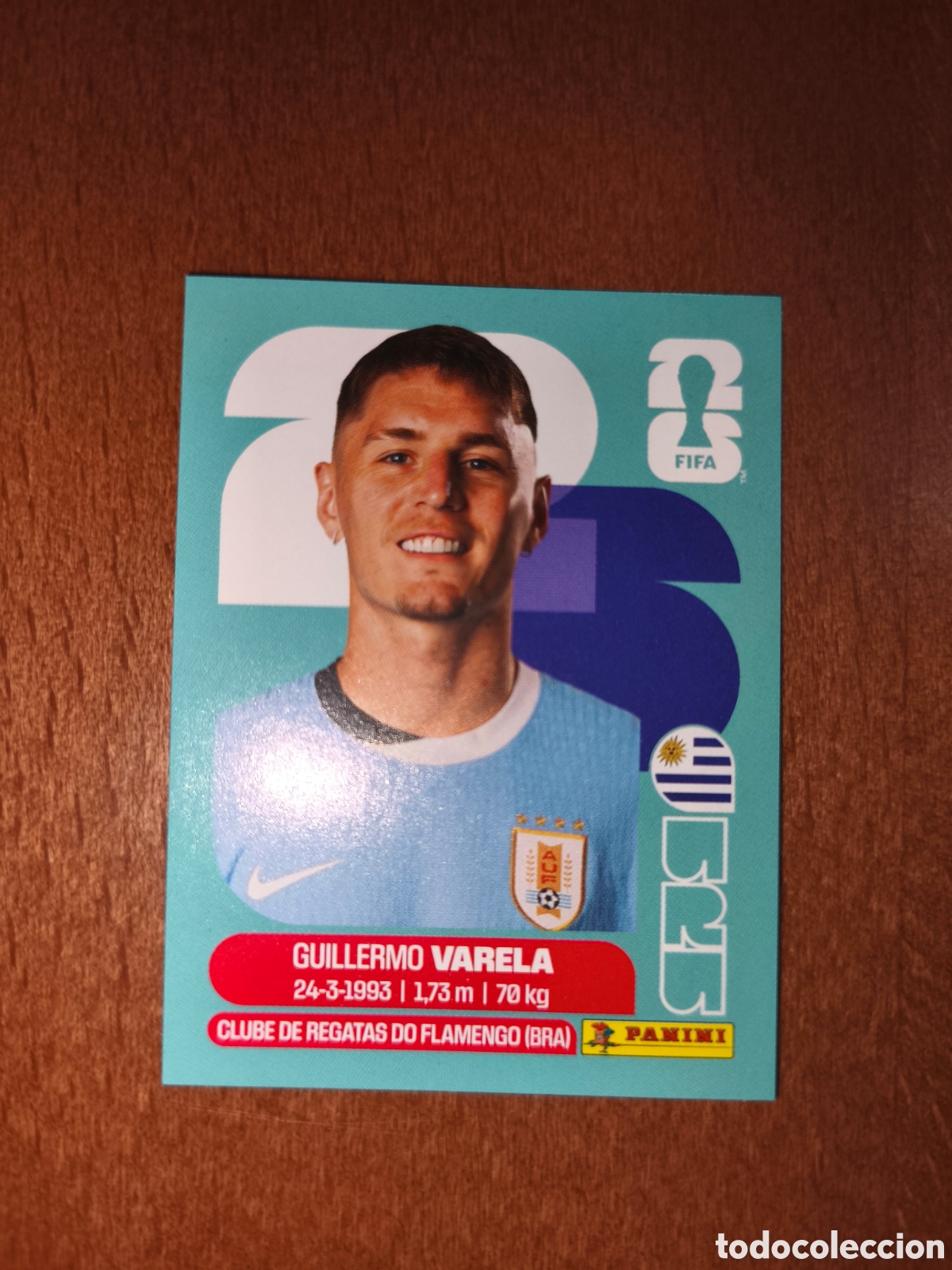 Cromos de F&uacute;tbol: URU8 Guillermo Varela Fifa World Cup 2026 Uruguay