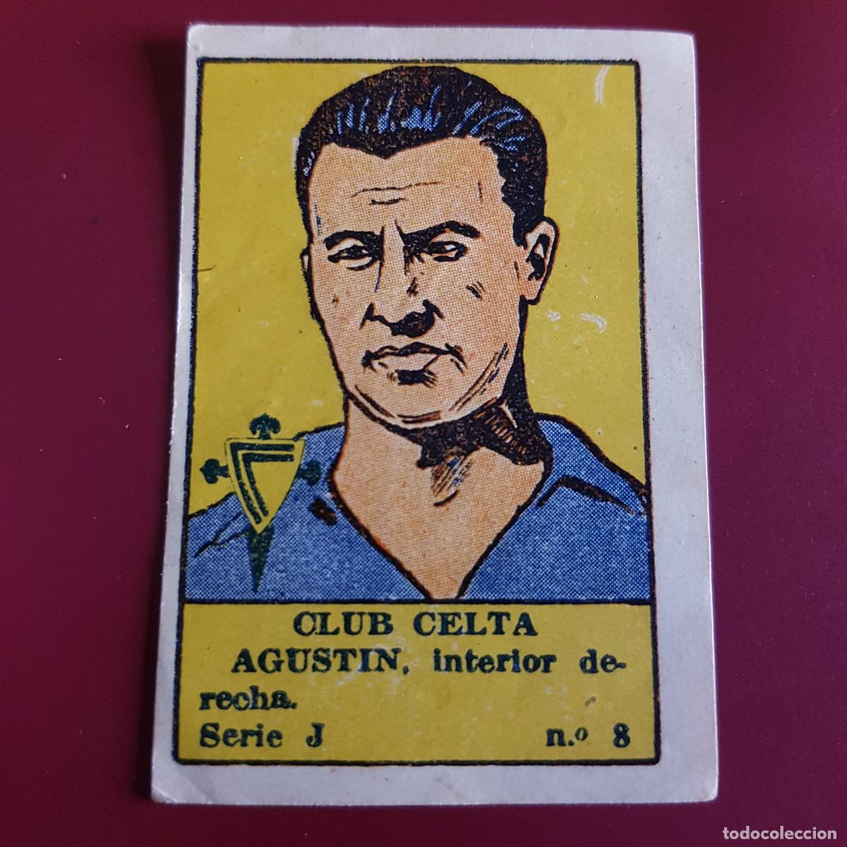 Cromos de F&uacute;tbol: VALENCIANA - DEPORTES E INSTRUCCION 1941 - 41 - CELTA - SERIE J - AGUSTIN 8 - RECUPERADO