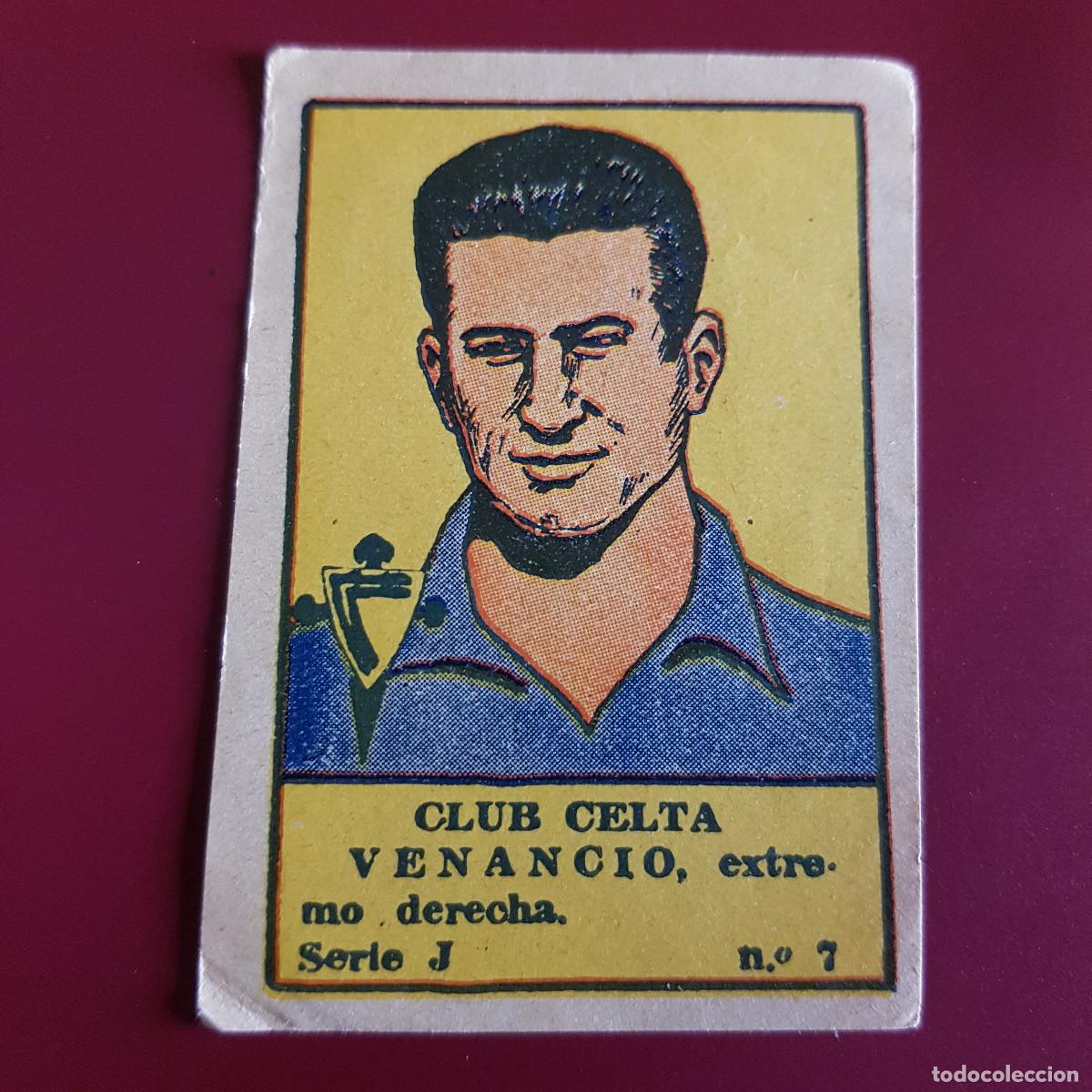 Cromos de F&uacute;tbol: VALENCIANA - DEPORTES E INSTRUCCION 1941 - 41 - CELTA - SERIE J - VENANCIO 7 - NUNCA PEGADO