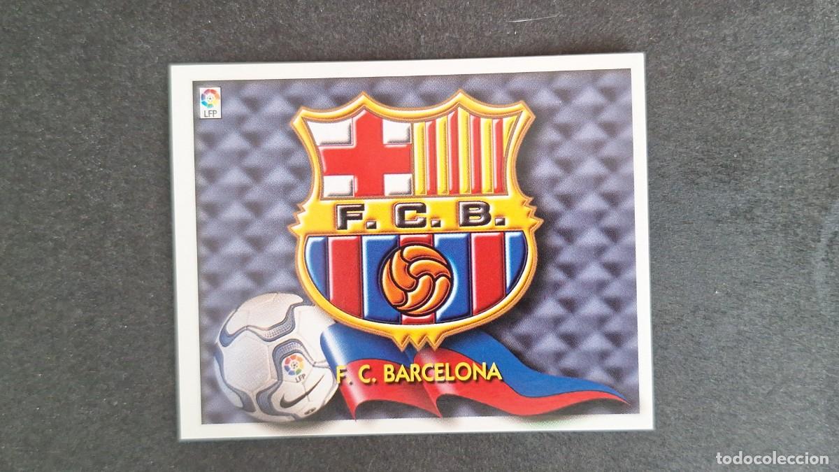 Cromos de F&uacute;tbol: L5 ESCUDO F. C. BARCELONA LIGA ESTE 2000 2001 00 01 NUNCA PEGADO SIN PEGAR