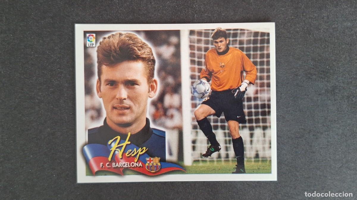Cromos de F&uacute;tbol: L5 HESP F. C. BARCELONA LIGA ESTE 2000 2001 00 01 NUNCA PEGADO SIN PEGAR
