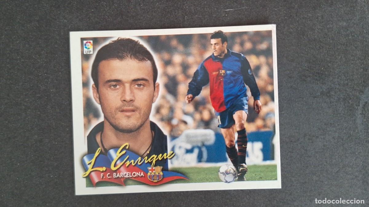Cromos de F&uacute;tbol: L5 LUIS ENRIQUE F. C. BARCELONA LIGA ESTE 2000 2001 00 01 NUNCA PEGADO SIN PEGAR