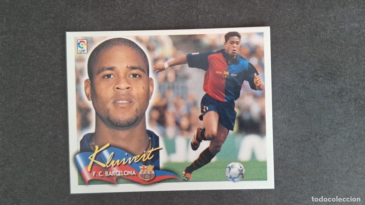 Cromos de F&uacute;tbol: L5 KLUIVERT F. C. BARCELONA LIGA ESTE 2000 2001 00 01 NUNCA PEGADO SIN PEGAR