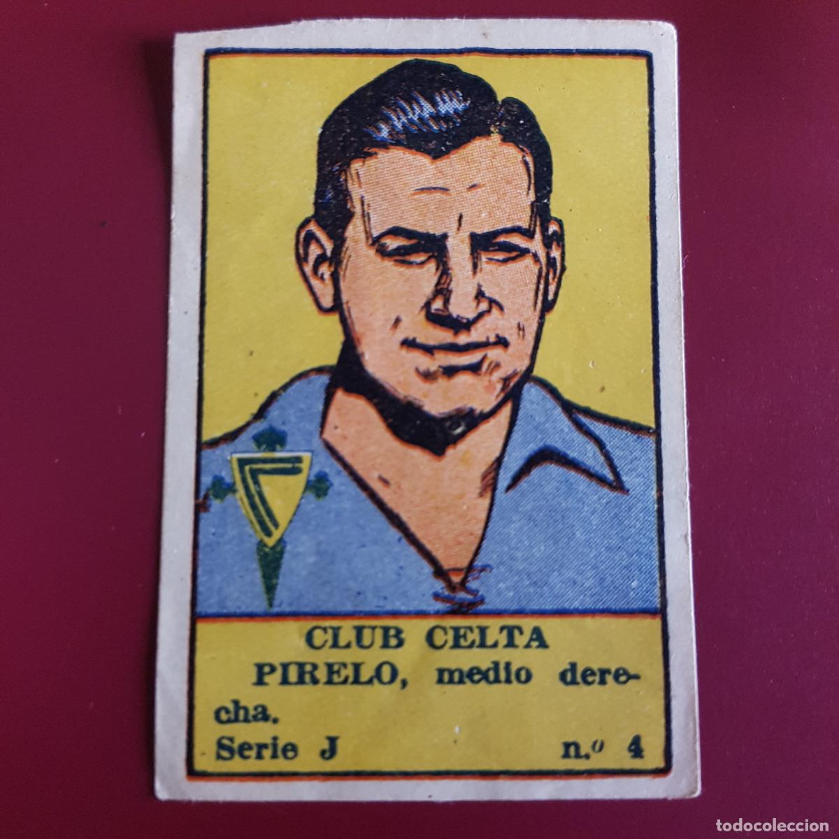 Cromos de F&uacute;tbol: VALENCIANA - DEPORTES E INSTRUCCION 1941 - 41 - CELTA - SERIE J - PIRELO 4 - RECUPERADO