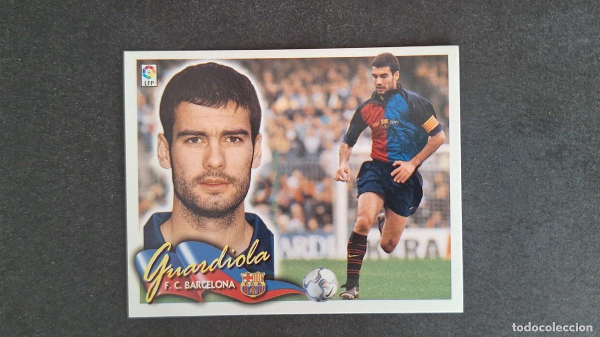 Cromos de F&uacute;tbol: L5 GUARDIOLA F. C. BARCELONA LIGA ESTE 2000 2001 00 01 NUNCA PEGADO SIN PEGAR