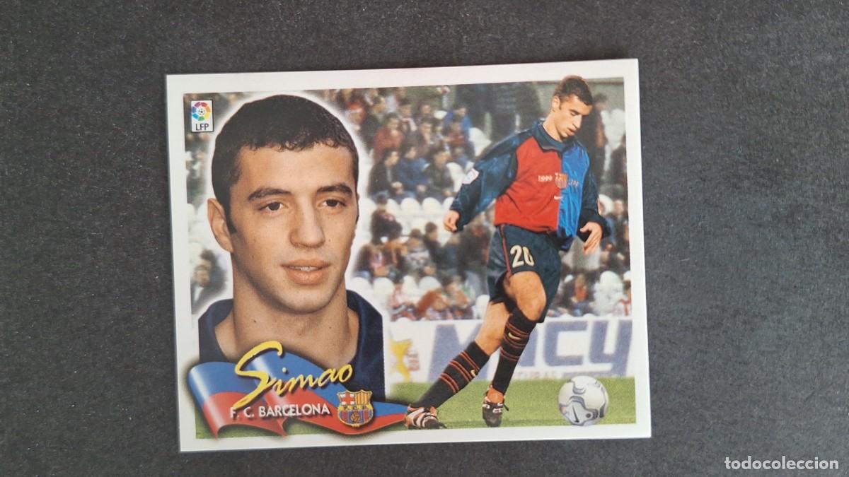 Football Stickers: L5 SIMAO F. C. BARCELONA LIGA ESTE 2000 2001 00 01 NUNCA PEGADO SIN PEGAR
