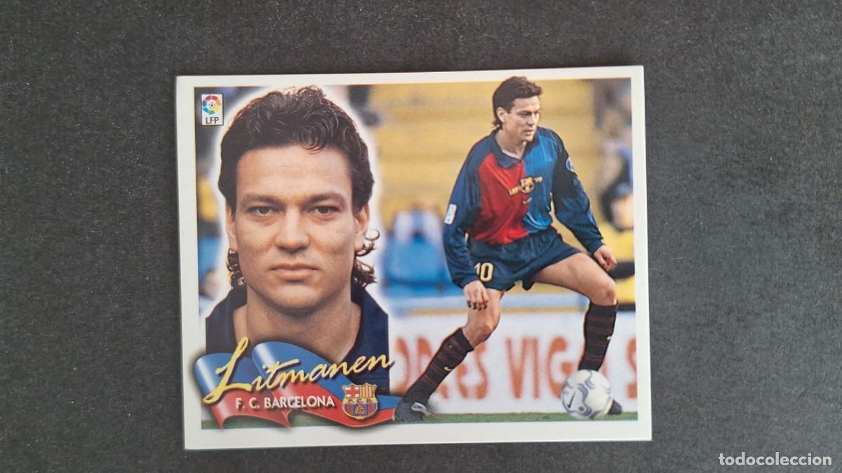 Football Stickers: L5 LITMANEN F. C. BARCELONA LIGA ESTE 2000 2001 00 01 NUNCA PEGADO SIN PEGAR