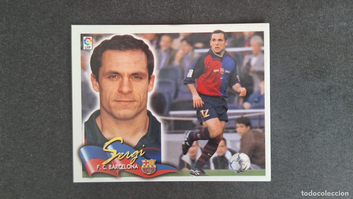 Cromos de F&uacute;tbol: L5 SERGI F. C. BARCELONA LIGA ESTE 2000 2001 00 01 NUNCA PEGADO SIN PEGAR