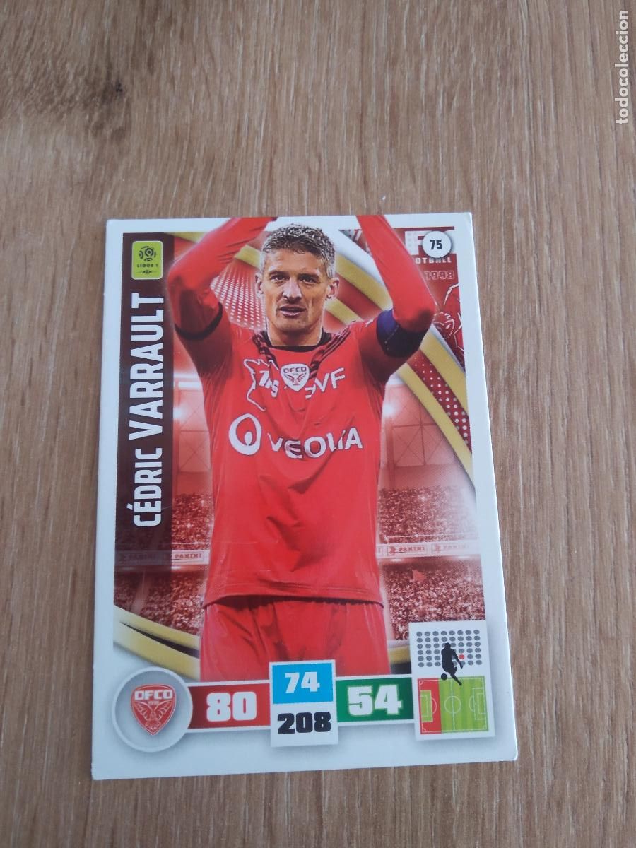 Cromos de F&uacute;tbol: 75 VARRAULT DIJON CROMO FUTBOL PANINI LIGA FRANCIA 2016-2017 FOOT LIGUE 1 ADRENALYN 16-17