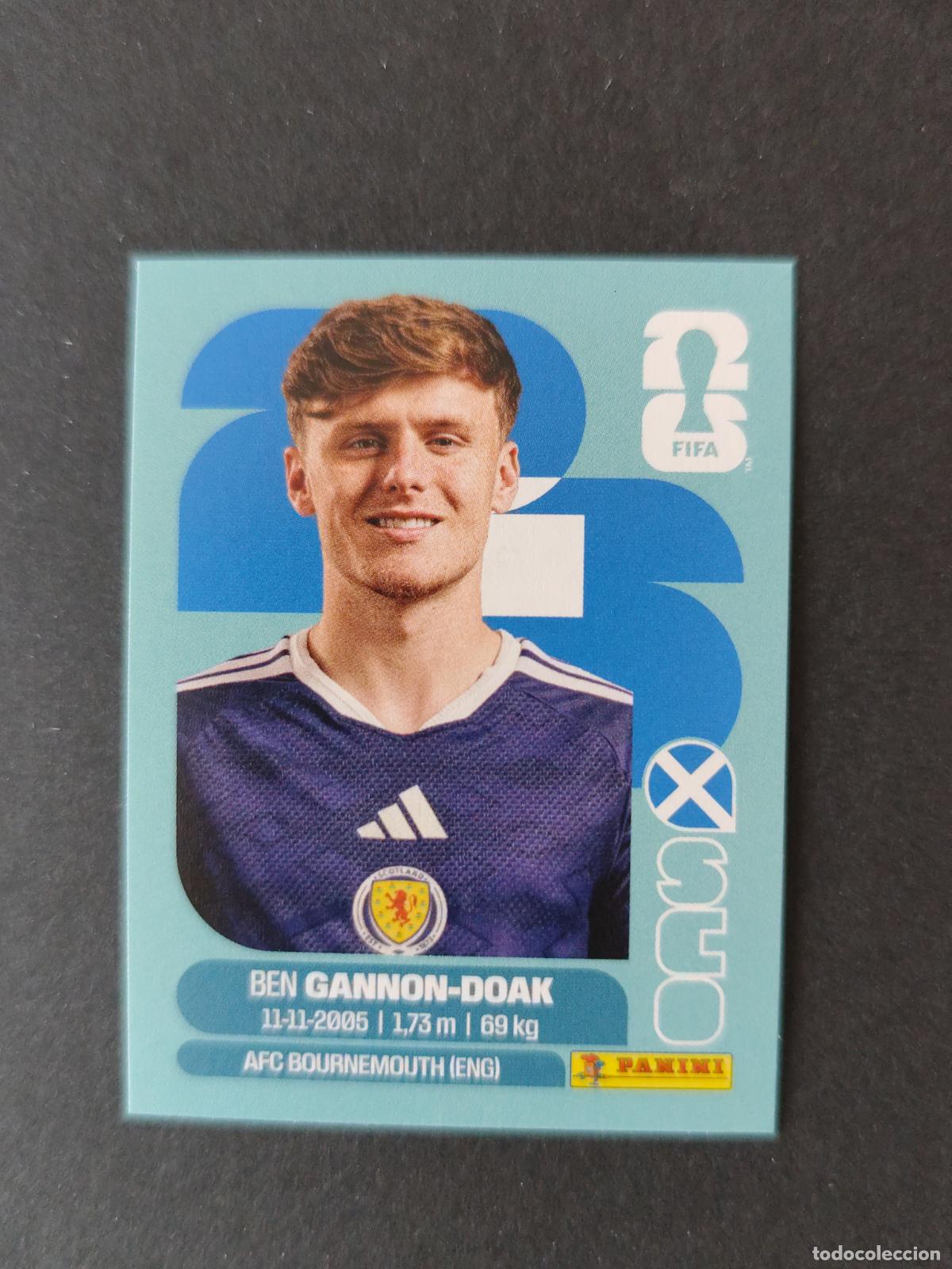Cromos de F&uacute;tbol: SCO20 BEN GANNON-DOAK 20 ESCOCIA MUNDIAL FIFA WORLD CUP 2026 STICKER PANINI SIN PEGAR