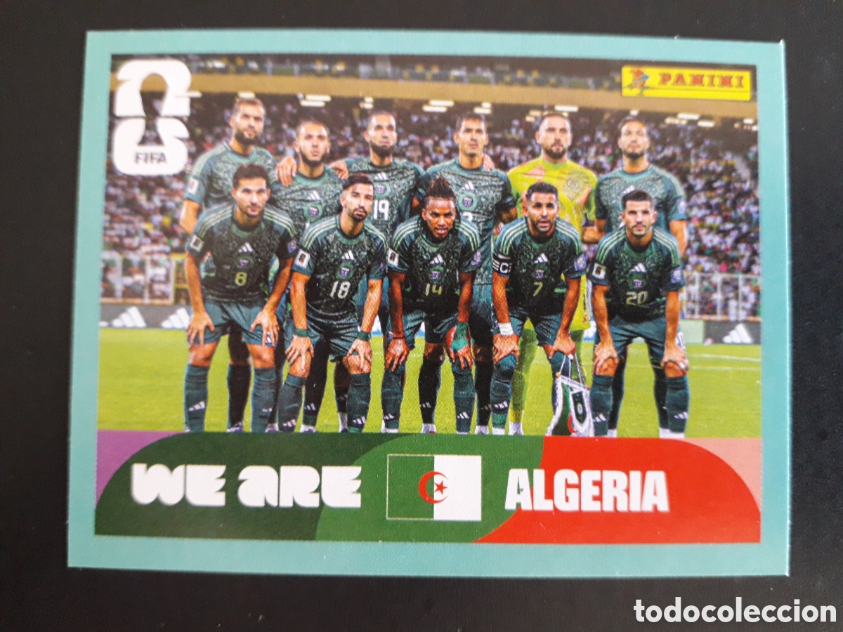 Cromos de F&uacute;tbol: EQUIPO ARGELIA ALG 13 MUNDIAL F&Uacute;TBOL 2026 FIFA WORLD CUP PANINI SIN PEGAR PEDIDO M&Iacute;NIMO 3&euro;