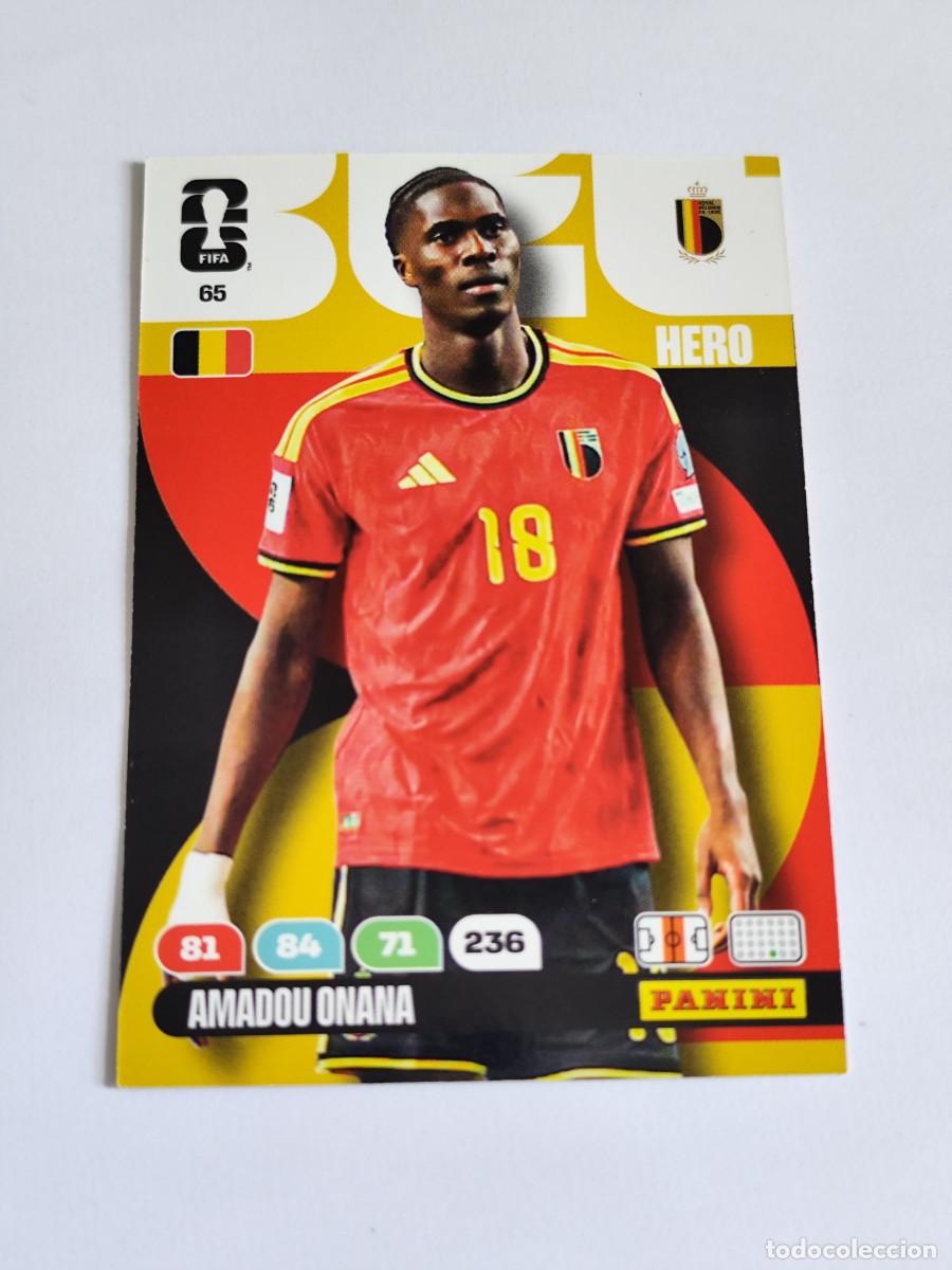 Fu&szlig;ball-Sticker: FIFA WORLD CUP 2026 PANINI ADRENALYN XL 65 AMADOU ONANA - HERO BELGIUM