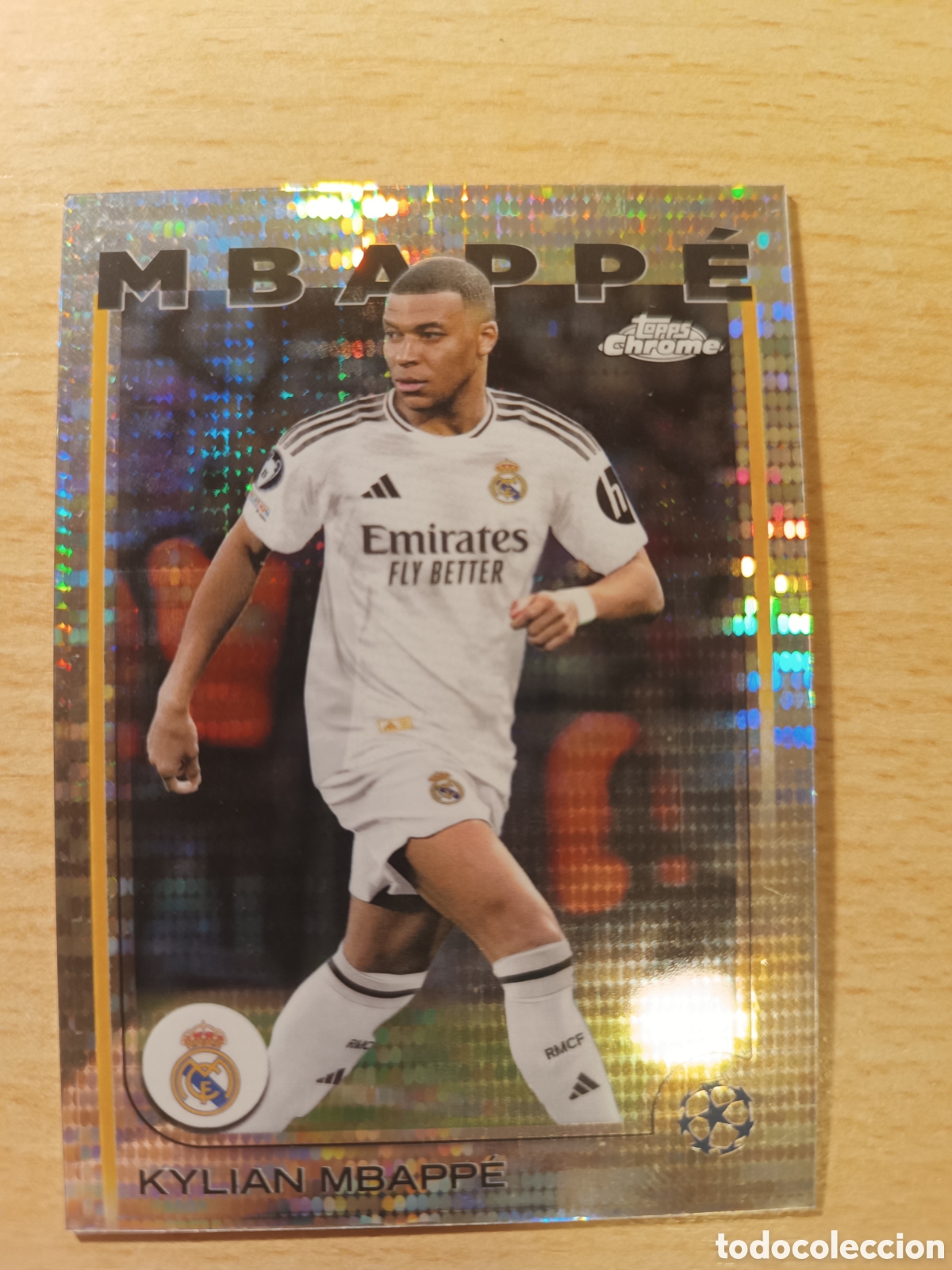 Fu&szlig;ball-Sticker: 1 KYLIAN MBAPPE PULSAR TOPPS CHROME PARALEL PARALELA REAL MADRID 2024 2025 24 25