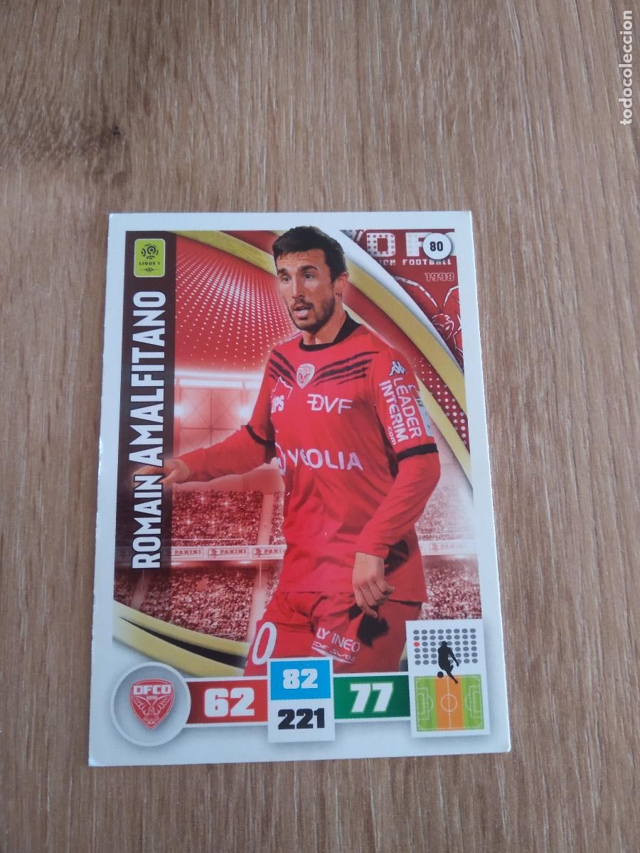 Fu&szlig;ball-Sticker: 80 AMALFITANO DIJON CROMO FUTBOL PANINI LIGA FRANCIA 2016-2017 FOOT LIGUE 1 ADRENALYN 16-17
