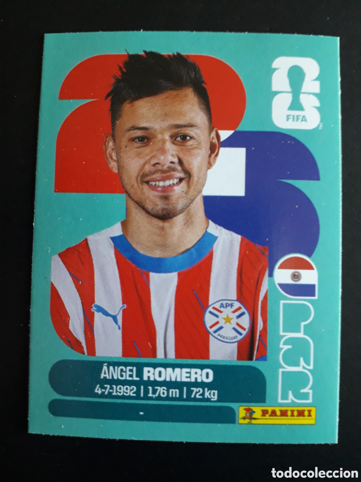 Fu&szlig;ball-Sticker: ROMERO PARAGUAY PAR 19 MUNDIAL F&Uacute;TBOL 2026 FIFA WORLD CUP PANINI SIN PEGAR PEDIDO M&Iacute;NIMO 3&euro;