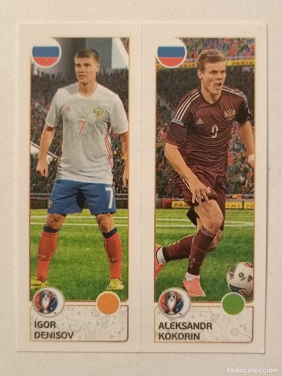 Fu&szlig;ball-Sticker: #159 DENISOV-KOKORIN (RUSIA) EURO FRANCIA 2016 PANINI