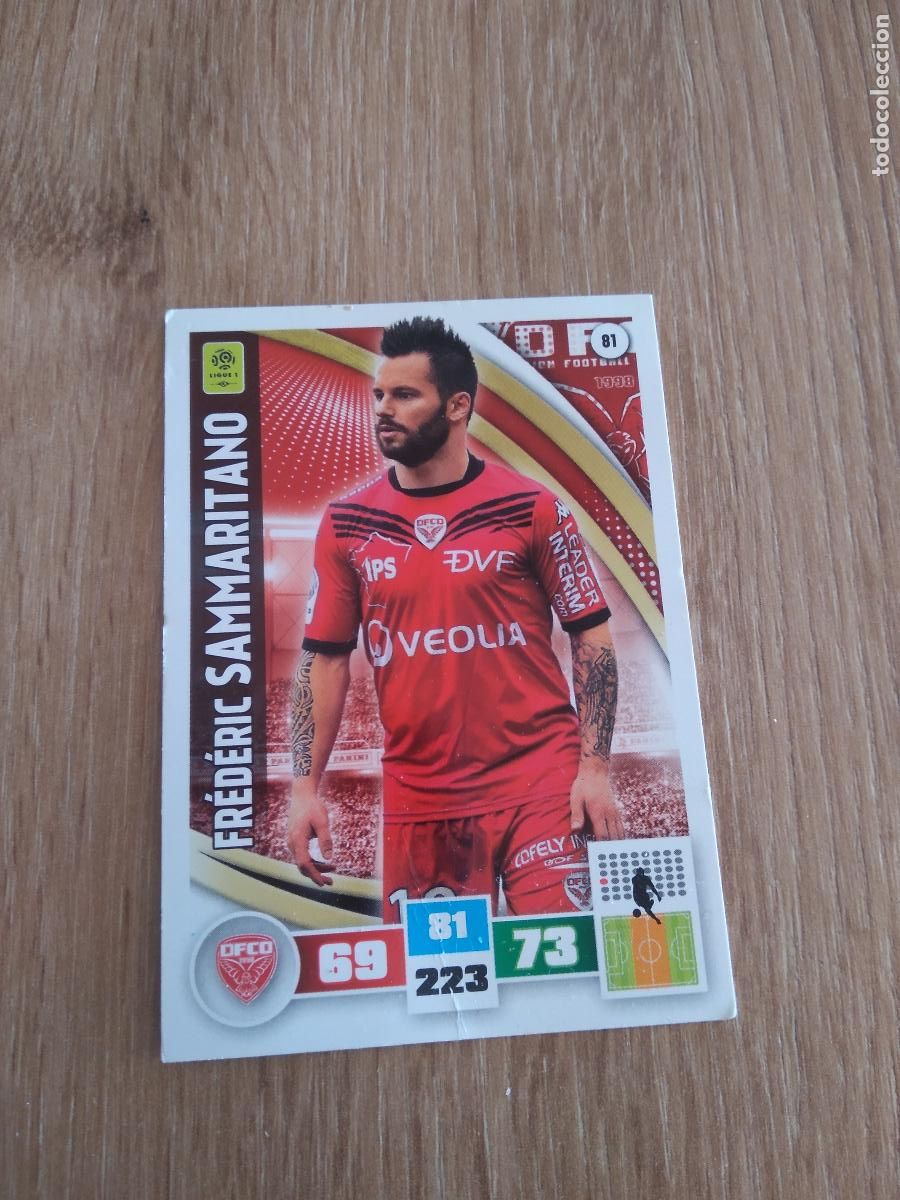 Figurine di Calcio: 81 SAMMARITANO DIJON CROMO FUTBOL PANINI LIGA FRANCIA 2016-2017 FOOT LIGUE 1 ADRENALYN 16-17