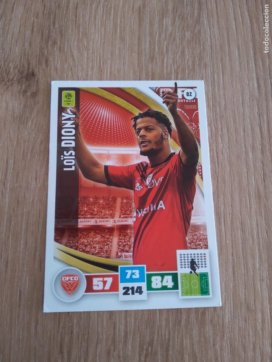 Figurine di Calcio: 82 LOIS DIONY DIJON CROMO FUTBOL PANINI LIGA FRANCIA 2016-2017 FOOT LIGUE 1 ADRENALYN 16-17