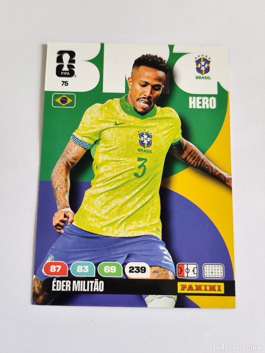 Football Stickers: FIFA WORLD CUP 2026 PANINI ADRENALYN XL 75 EDER MILITAO - HERO BRASIL