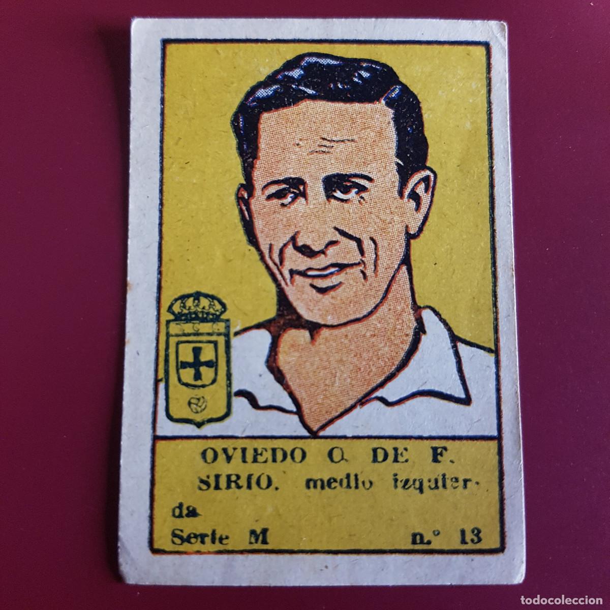 Cromos de F&uacute;tbol: VALENCIANA - DEPORTES E INSTRUCCION 1941 - 41 - OVIEDO - SERIE M - SIRIO 13 - NUNCA PEGADO