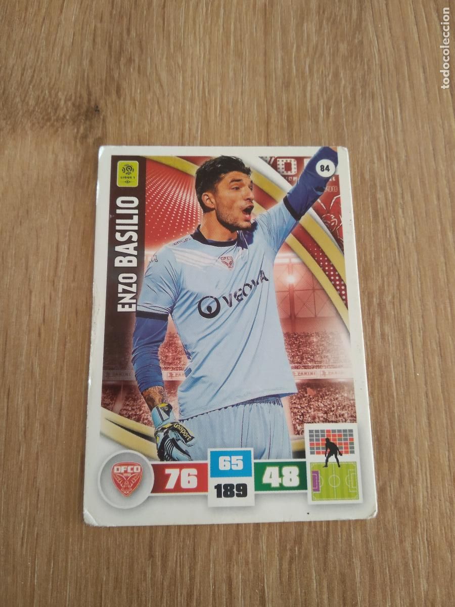 Cromos de F&uacute;tbol: 84 ENZO BASILIO DIJON CROMO FUTBOL PANINI LIGA FRANCIA 2016-2017 FOOT LIGUE 1 ADRENALYN 16-17