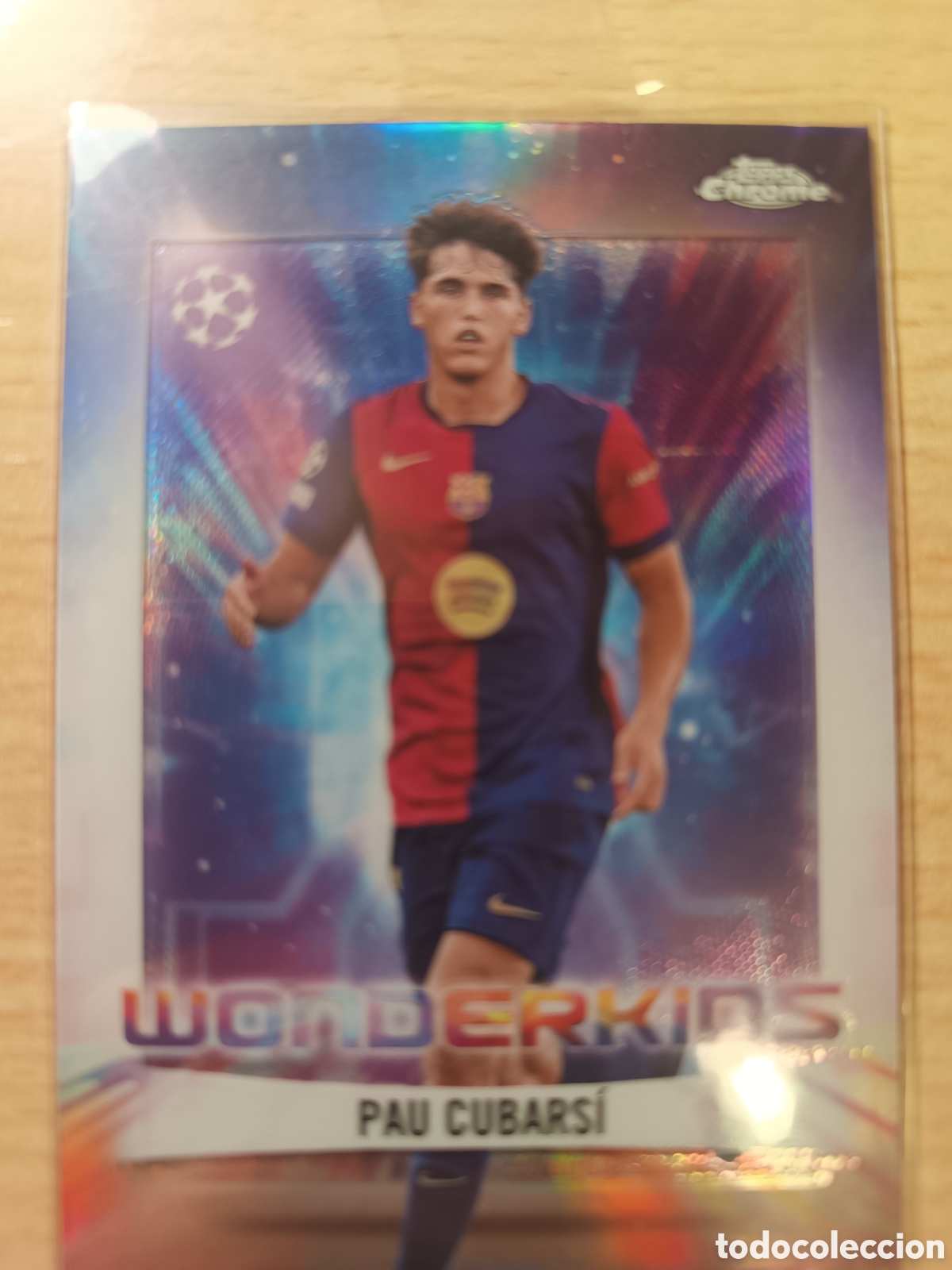 Cromos de F&uacute;tbol: WK 13 PAU CUBARSI WONDERKIDS FC BARCELONA TOPPS CHROME 2024 2025 24 25