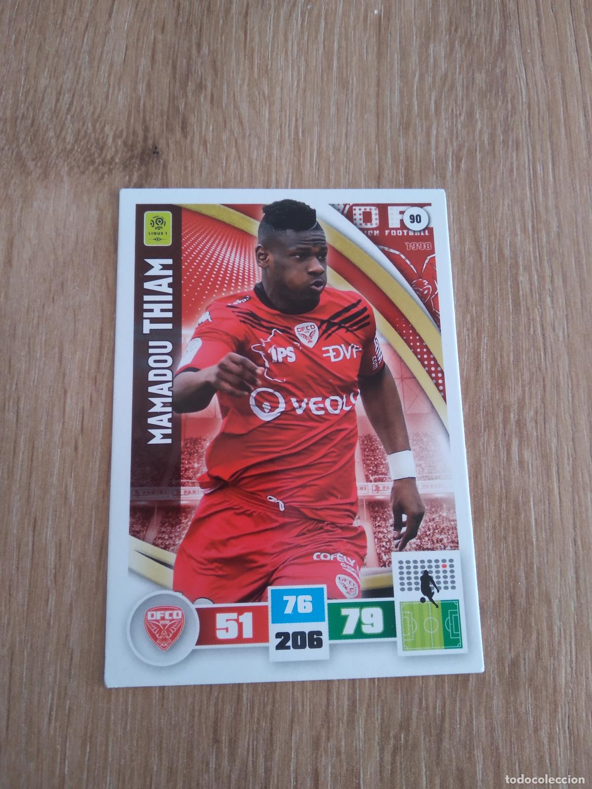 Cromos de F&uacute;tbol: 90 MAMADOU THIAM DIJON CROMO FUTBOL PANINI LIGA FRANCIA 2016-2017 FOOT LIGUE 1 ADRENALYN 16-17