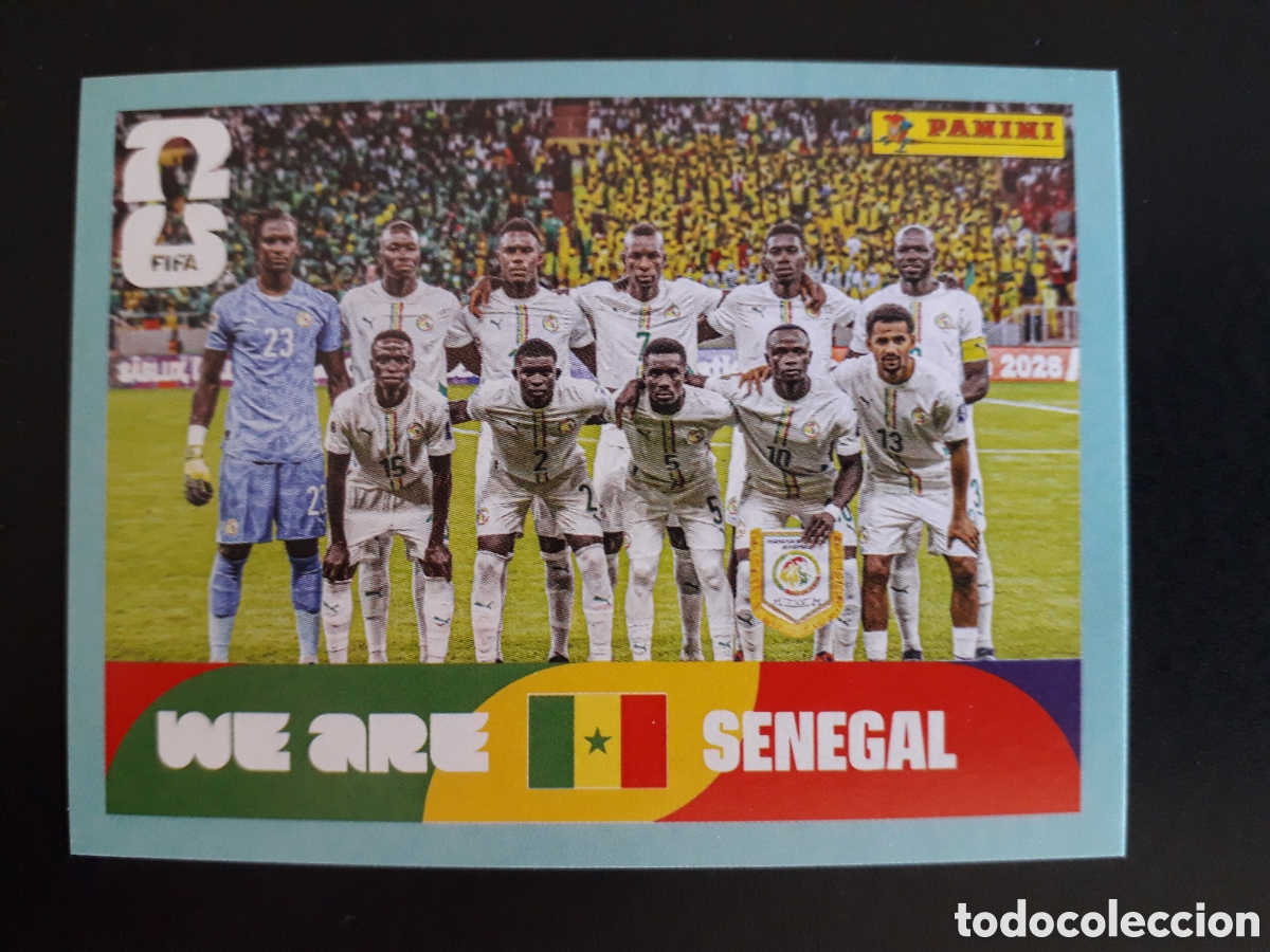 Cromos de F&uacute;tbol: EQUIPO SENEGAL SEN 13 MUNDIAL F&Uacute;TBOL 2026 FIFA WORLD CUP PANINI SIN PEGAR PEDIDO M&Iacute;NIMO 3&euro;