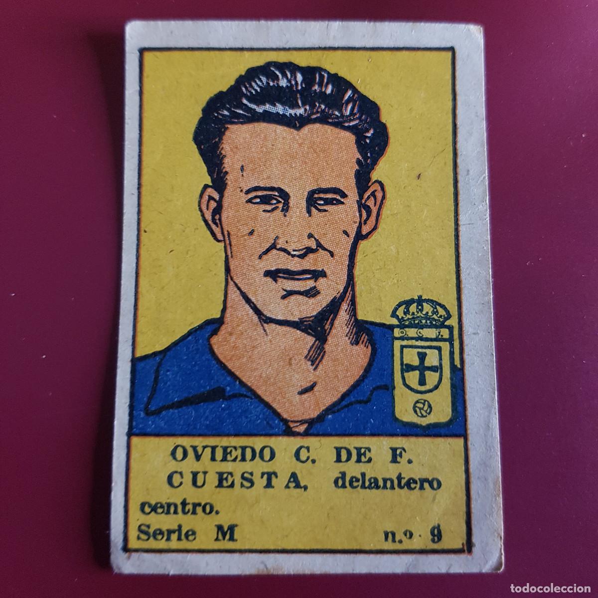 Cromos de Futebol: VALENCIANA - DEPORTES E INSTRUCCION 1941 - 41 - OVIEDO - SERIE M - CUESTA 9 - NUNCA PEGADO