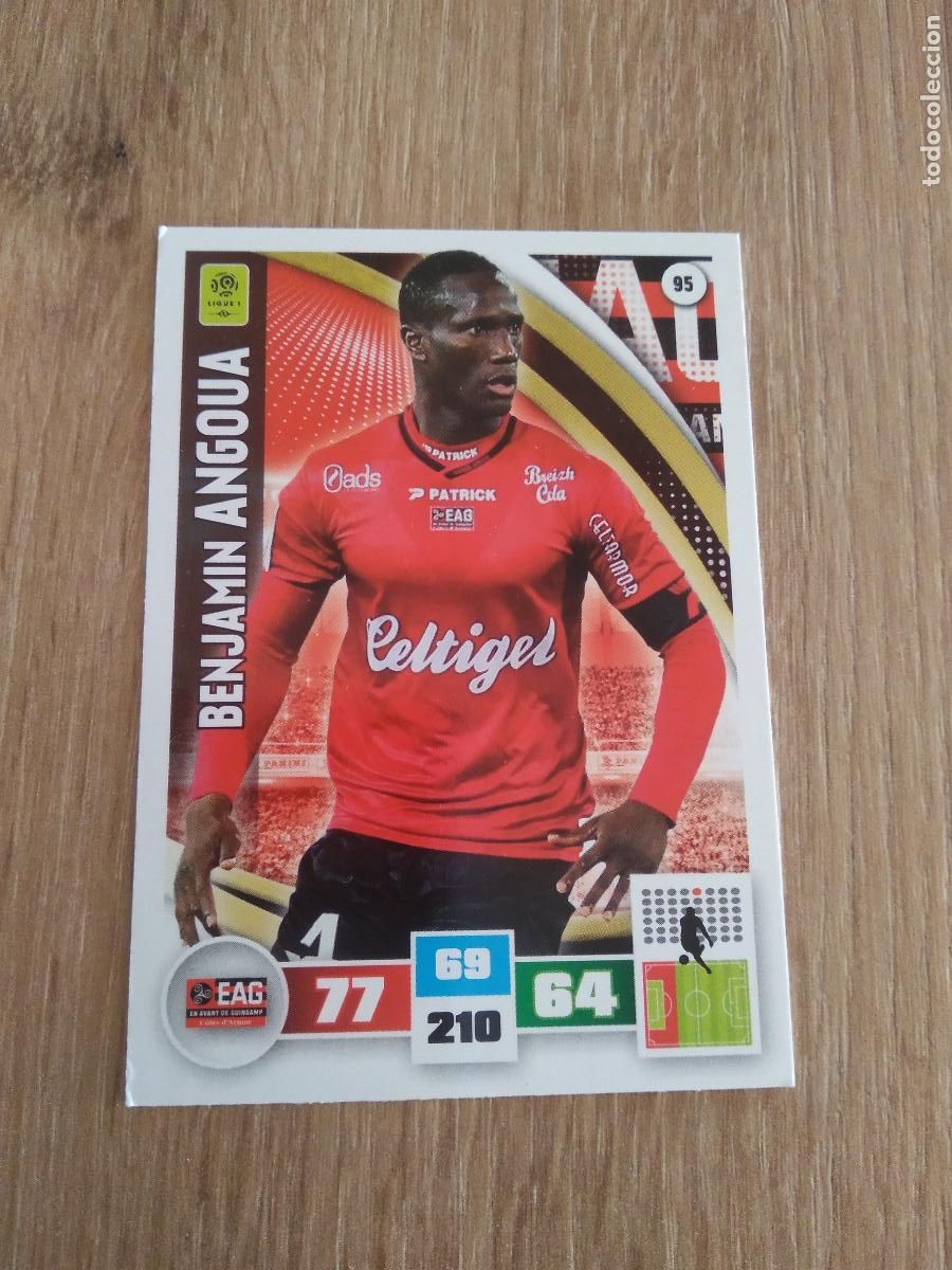 Cromos de Futebol: 95 BENJAMIN ANGOUA GUINGAMP CROMO FUTBOL PANINI LIGA FRANCIA 2016-2017 FOOT LIGUE 1 ADRENALYN 16-17