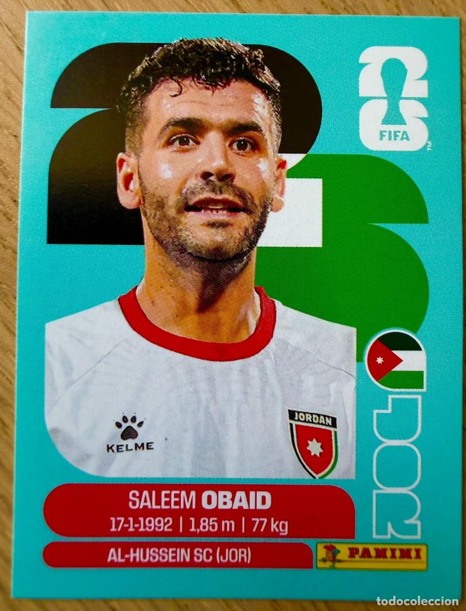 Cromos de F&uacute;tbol: JOR7 JOR 7 OBAID JORDANIA MUNDIAL FIFA WORLD CUP 2026 26 STICKER CROMO PANINI SIN PEGAR