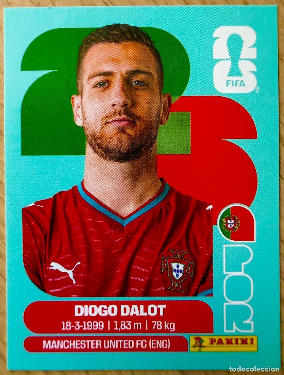 Cromos de F&uacute;tbol: POR6 POR 6 DIOGO DALOT PORTUGAL MUNDIAL FIFA WORLD CUP 2026 26 STICKER CROMO PANINI SIN PEGAR