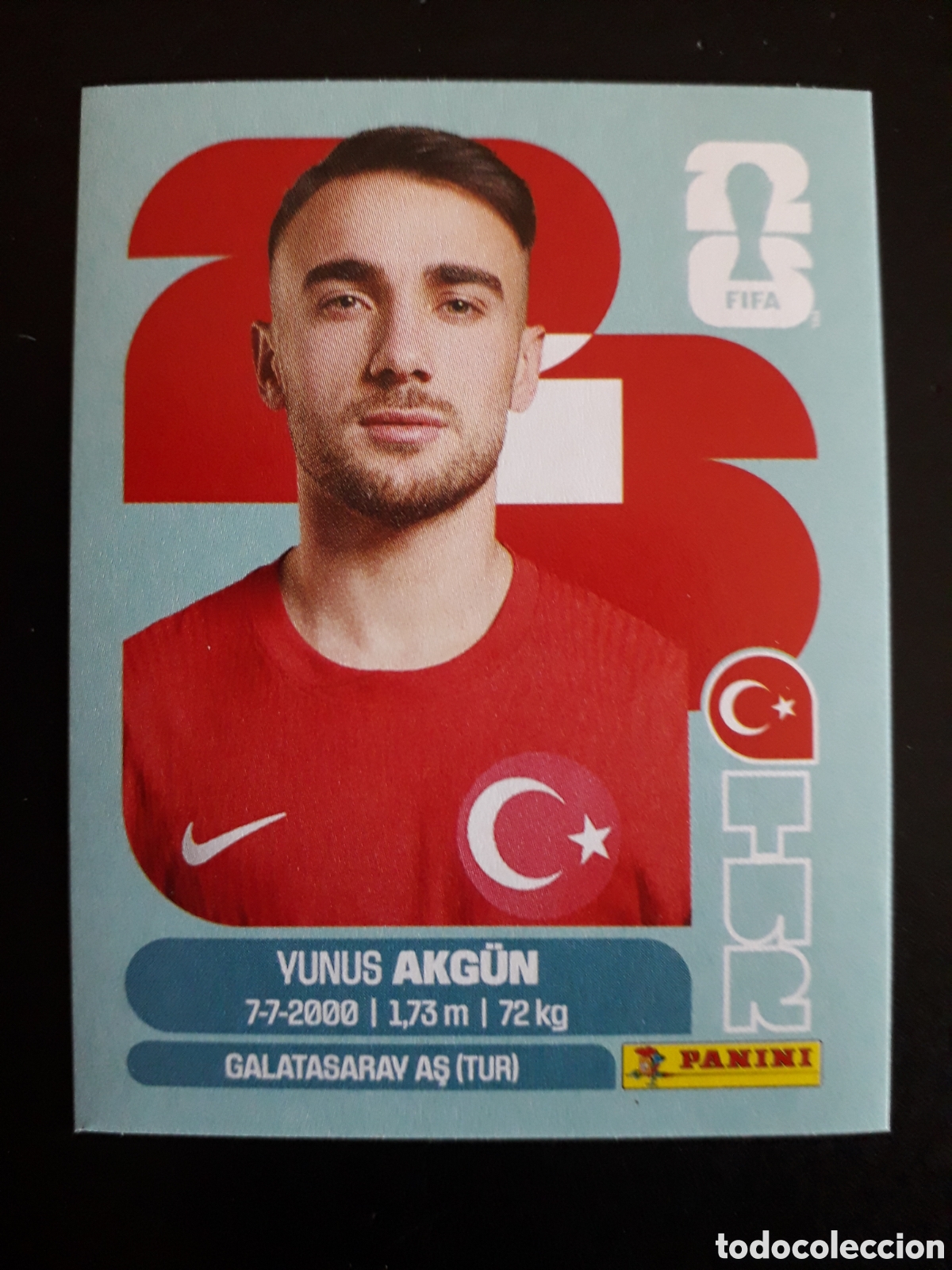Cromos de F&uacute;tbol: AKG&Uuml;N TURQU&Iacute;A TUR 16 MUNDIAL F&Uacute;TBOL 2026 FIFA WORLD CUP PANINI SIN PEGAR PEDIDO M&Iacute;NIMO 3&euro;.