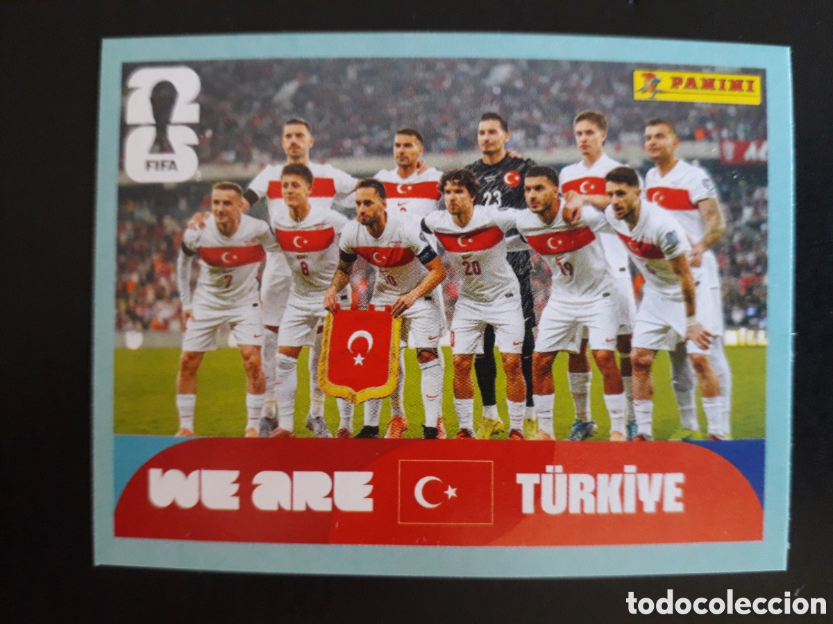 Cromos de F&uacute;tbol: EQUIPO TURQU&Iacute;A TUR 13 MUNDIAL F&Uacute;TBOL 2026 FIFA WORLD CUP PANINI SIN PEGAR PEDIDO M&Iacute;NIMO 3&euro;