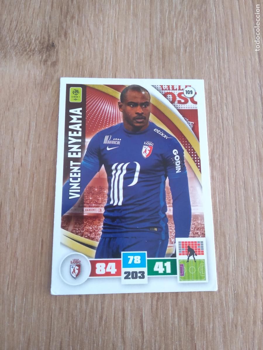Figurine di Calcio: 109 ENYEAMA LOSC LILLE CROMO FUTBOL PANINI LIGA FRANCIA 2016-2017 FOOT LIGUE 1 ADRENALYN 16-17