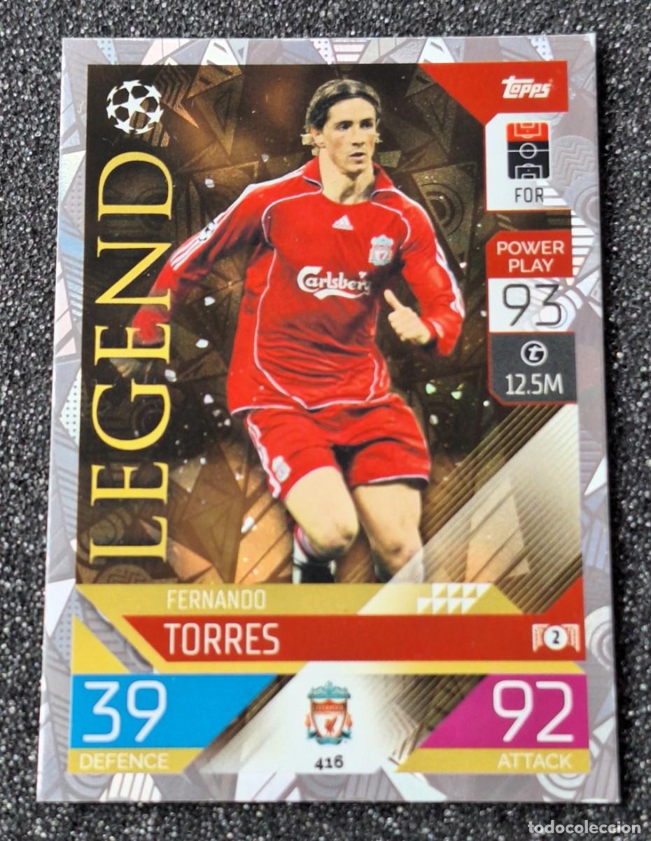 Fu&szlig;ball-Sticker: Fernando Torres Liverpool Topps Match Attax Soccer Legend