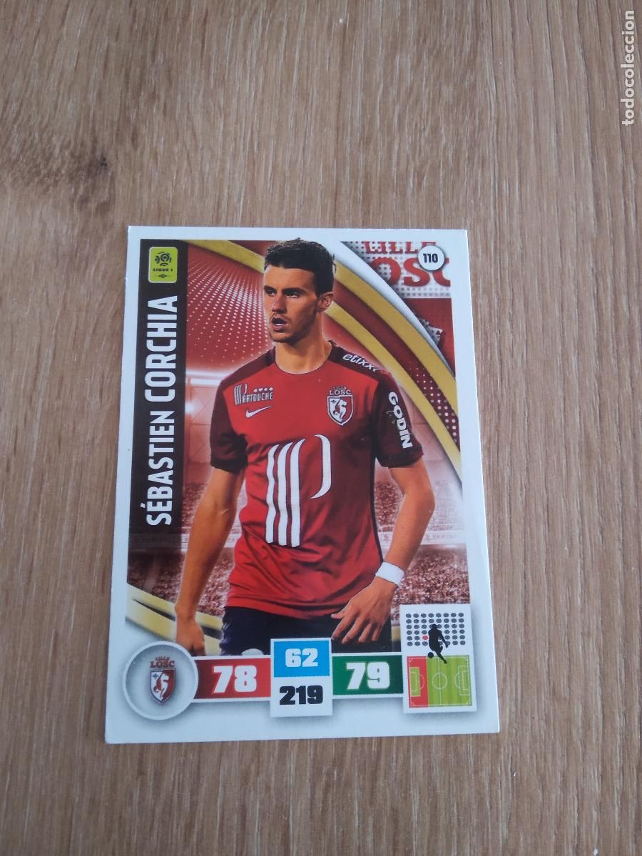 Fu&szlig;ball-Sticker: 110 CORCHIA LOSC LILLE CROMO FUTBOL PANINI LIGA FRANCIA 2016-2017 FOOT LIGUE 1 ADRENALYN 16-17