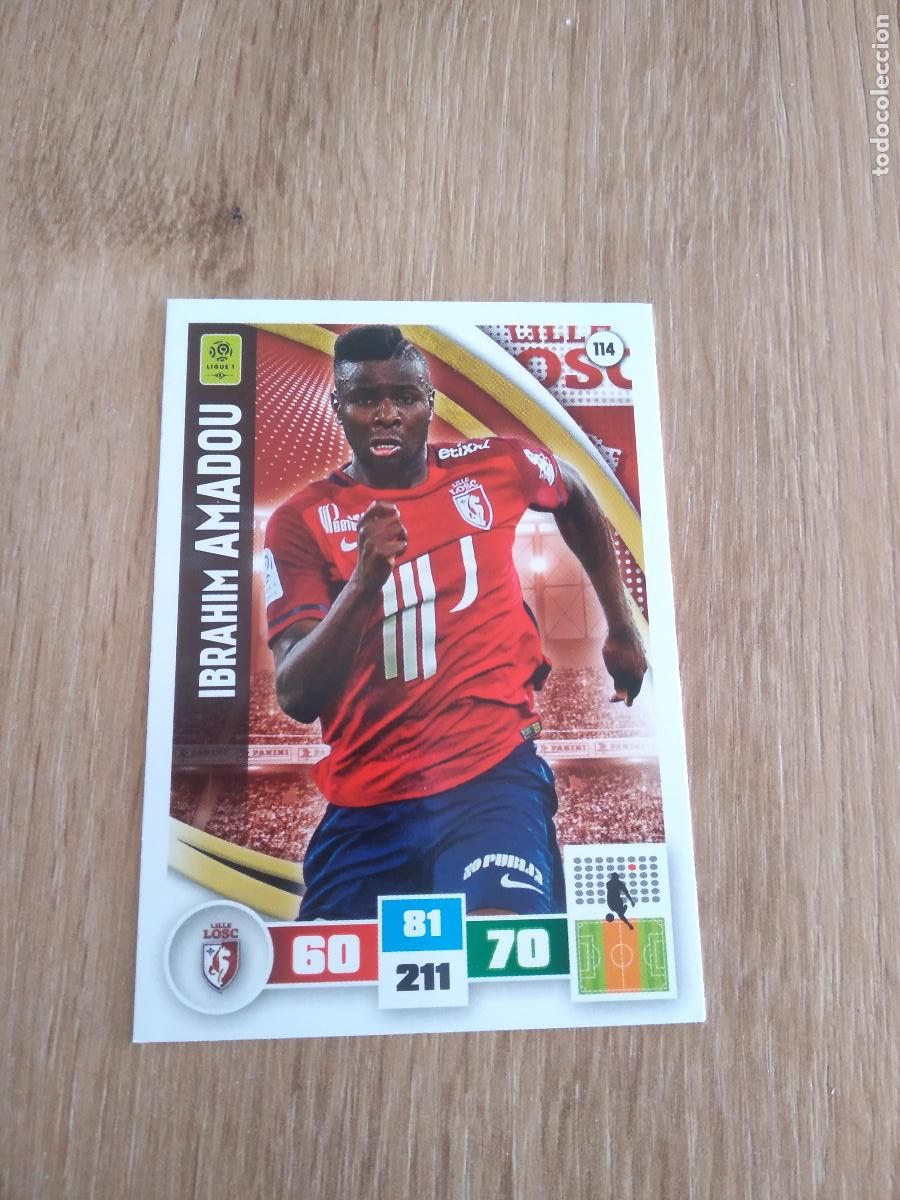 Football Stickers: 114 AMADOU LOSC LILLE CROMO FUTBOL PANINI LIGA FRANCIA 2016-2017 FOOT LIGUE 1 ADRENALYN 16-17
