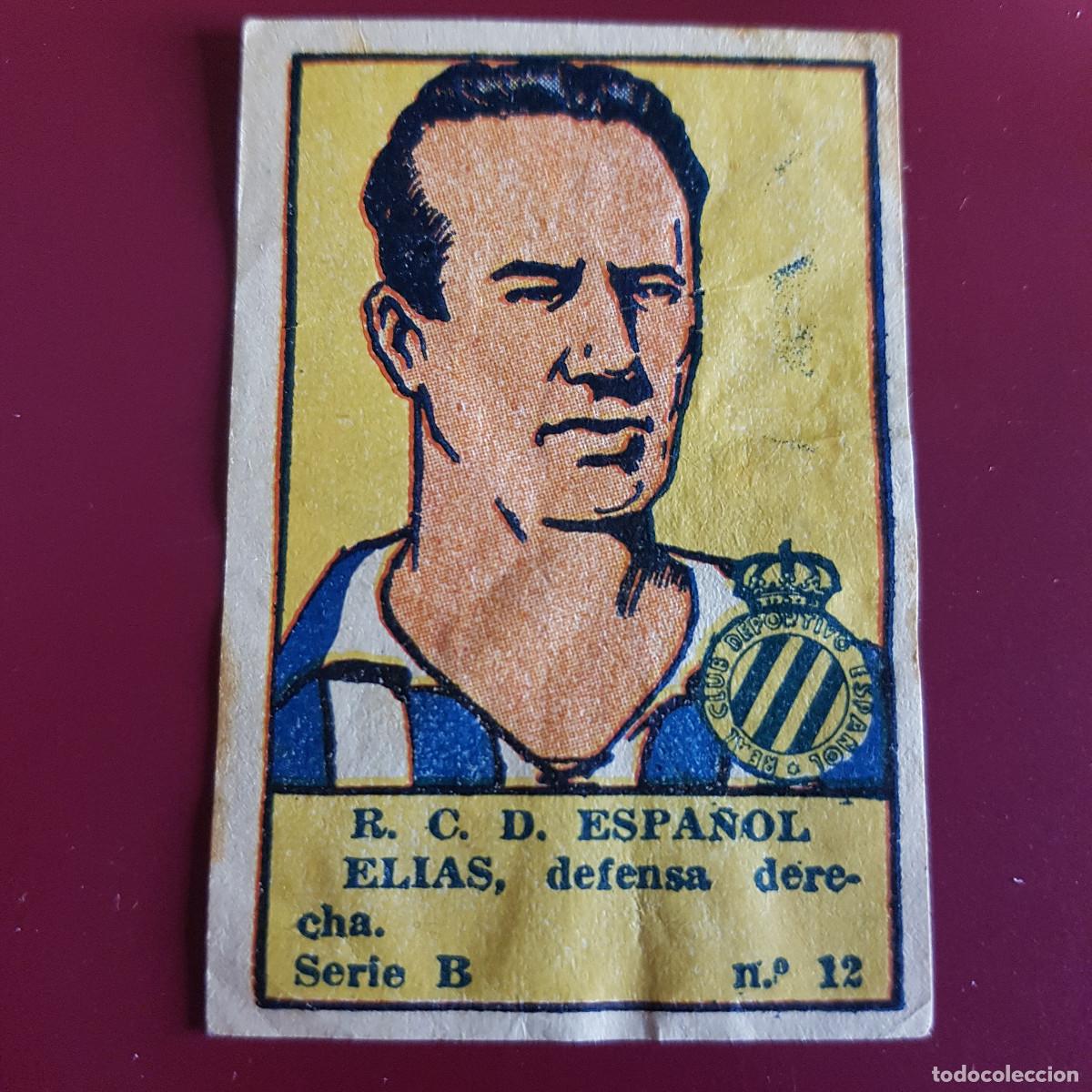 Football Stickers: VALENCIANA - DEPORTES E INSTRUCCION 1941 - 41 - ESPA&Ntilde;OL - SERIE B - ELIAS 12 - RECUPERADO