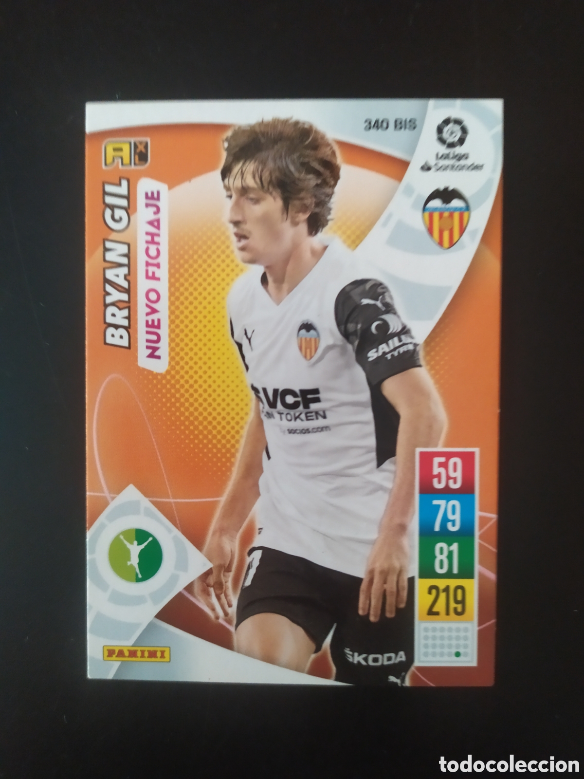Figurine di Calcio: Adrenalyn 2021 2022 21 22 panini Bryan Gil nuevo fichaje n&deg; 340 bis Valencia