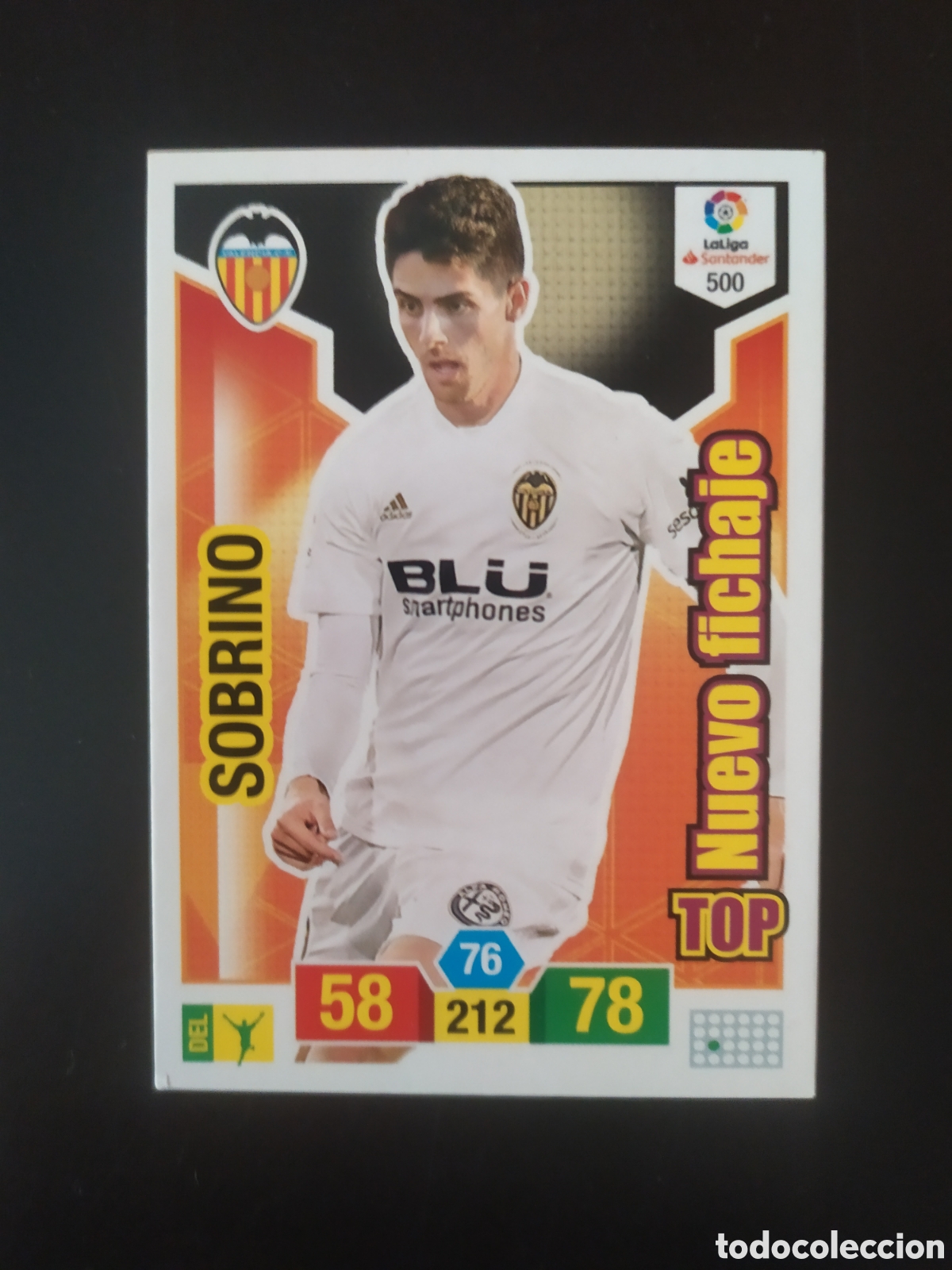 Figurine di Calcio: Adrenalyn 2018 2019 18 19 panini Sobrino top nuevo fichaje n&deg; 500 Valencia