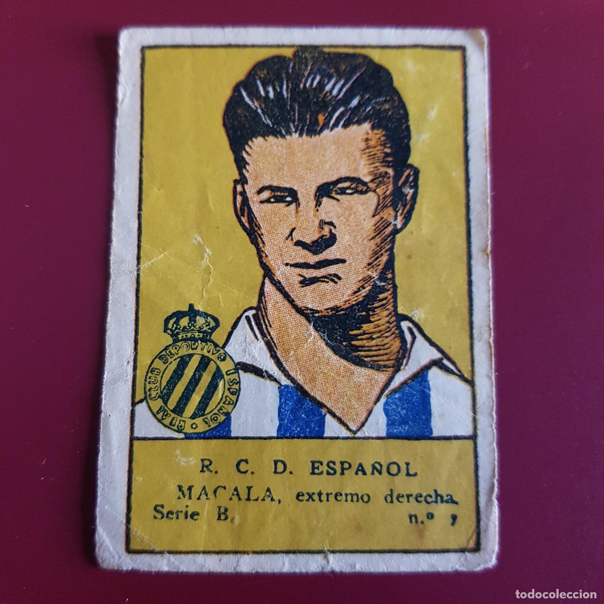 Football Stickers: VALENCIANA - DEPORTES E INSTRUCCION 1941 - 41 - ESPA&Ntilde;OL - SERIE B - MACALA 7 - RECUPERADO
