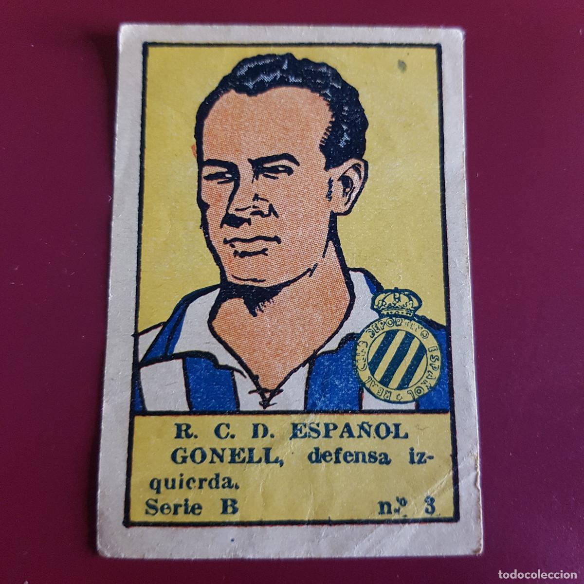 Figurine di Calcio: VALENCIANA - DEPORTES E INSTRUCCION 1941 - 41 - ESPA&Ntilde;OL - SERIE B - GONELL 3 - NUNCA PEGADO