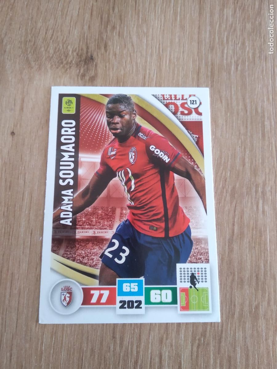 Figurine di Calcio: 121 SOUMAORO LOSC LILLE CROMO FUTBOL PANINI LIGA FRANCIA 2016-2017 FOOT LIGUE 1 ADRENALYN 16-17
