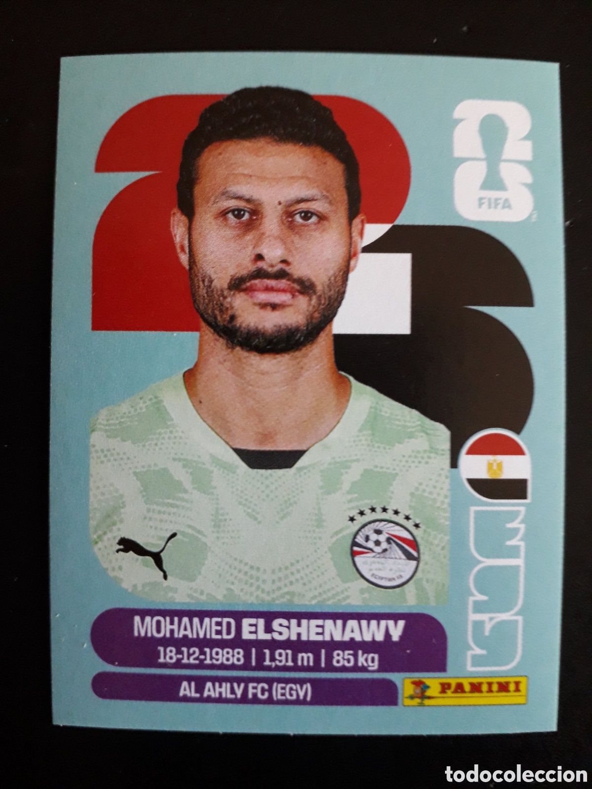 Figurine di Calcio: ELSHENAWY EGIPTO EGY 2 MUNDIAL F&Uacute;TBOL 2026 FIFA WORLD CUP PANINI SIN PEGAR PEDIDO M&Iacute;NIMO 3&euro;