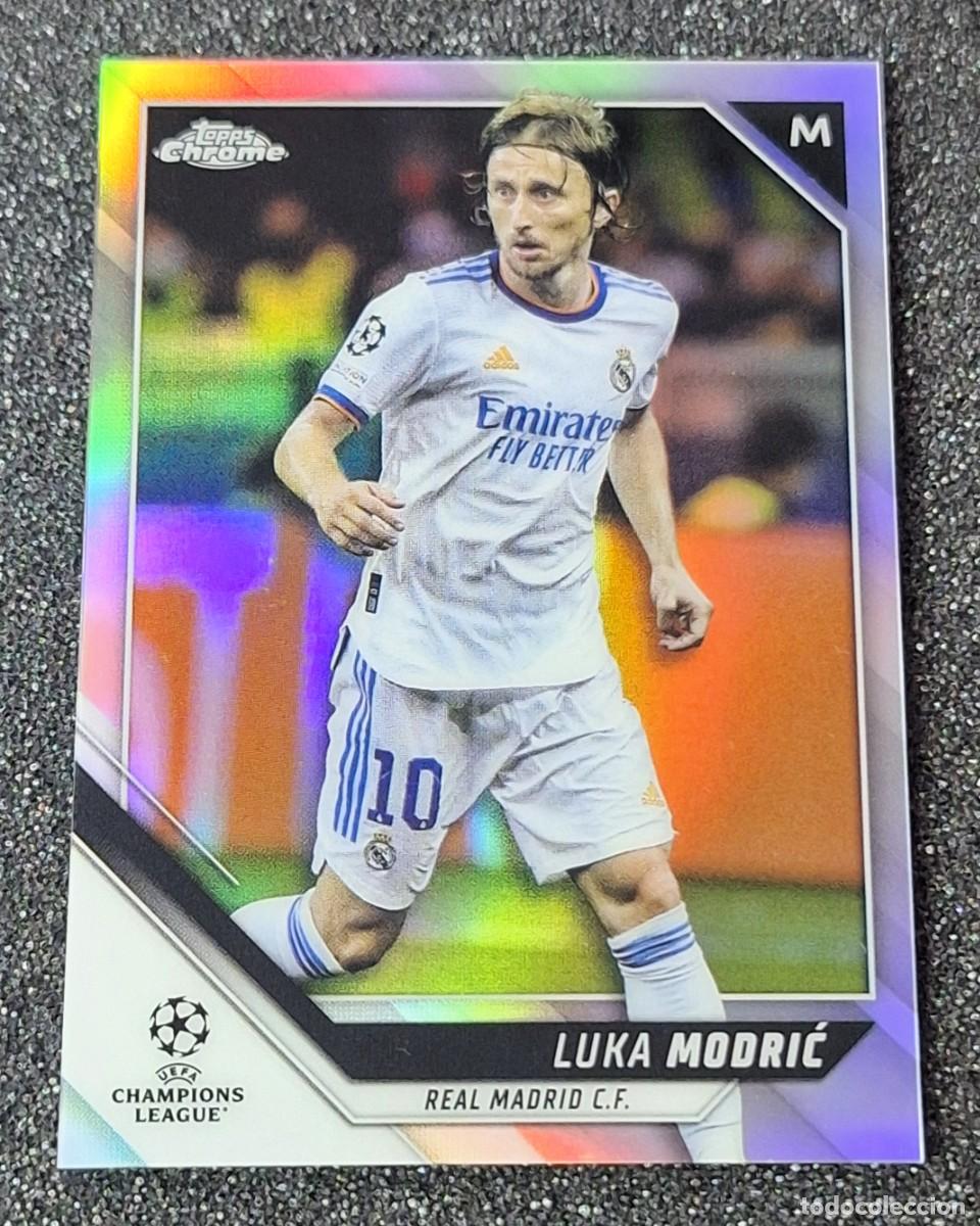 Cromos de F&uacute;tbol: Luka Modric Real Madrid Topps Chrome Soccer Refractor #85