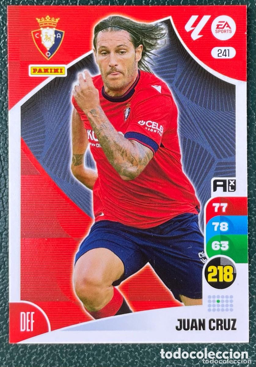 Cromos de F&uacute;tbol: 241 JUAN CRUZ OSASUNA FICHAS ALBUM ADRENALYN XL 2024 2025 24 25