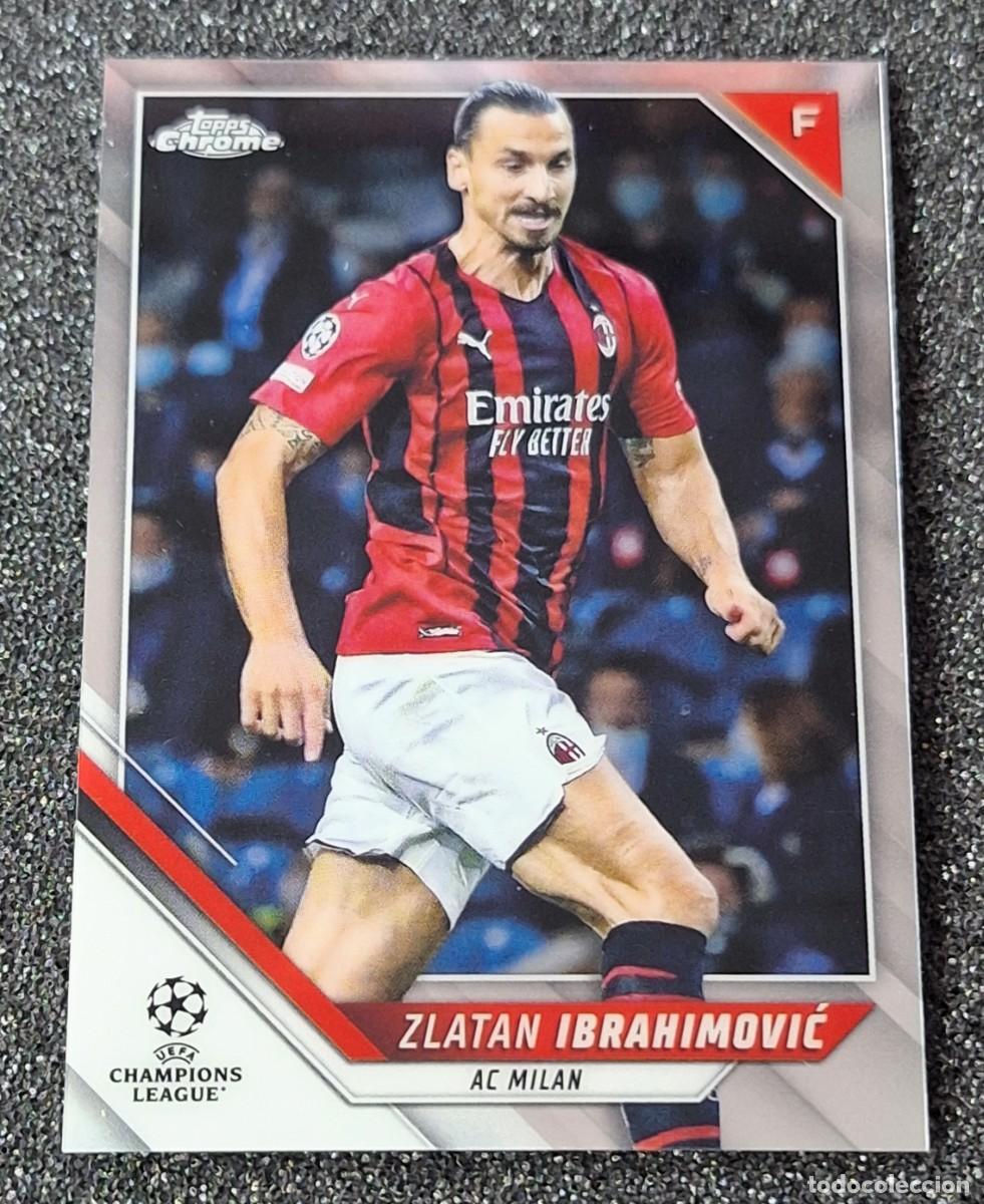 Football Stickers: Zlatan Ibrahimovic AC Milan Topps Chrome Soccer #116