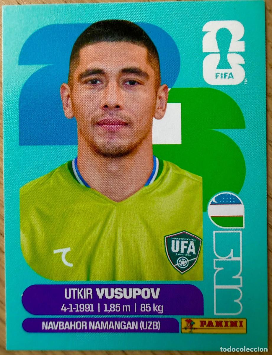 Fu&szlig;ball-Sticker: UZB2 UZB 2 YUSUPOV UZBEKISTAN MUNDIAL FIFA WORLD CUP 2026 26 STICKER CROMO PANINI SIN PEGAR