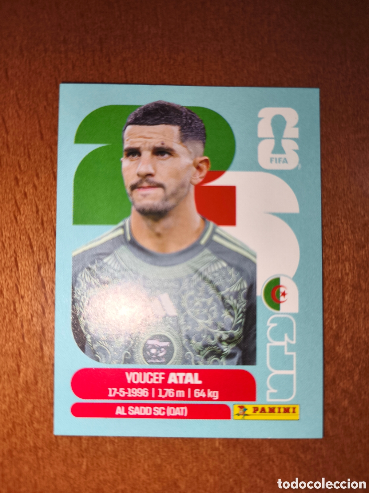 Fu&szlig;ball-Sticker: ALG4 Youcef Atal Fifa World Cup 2026 Argelia